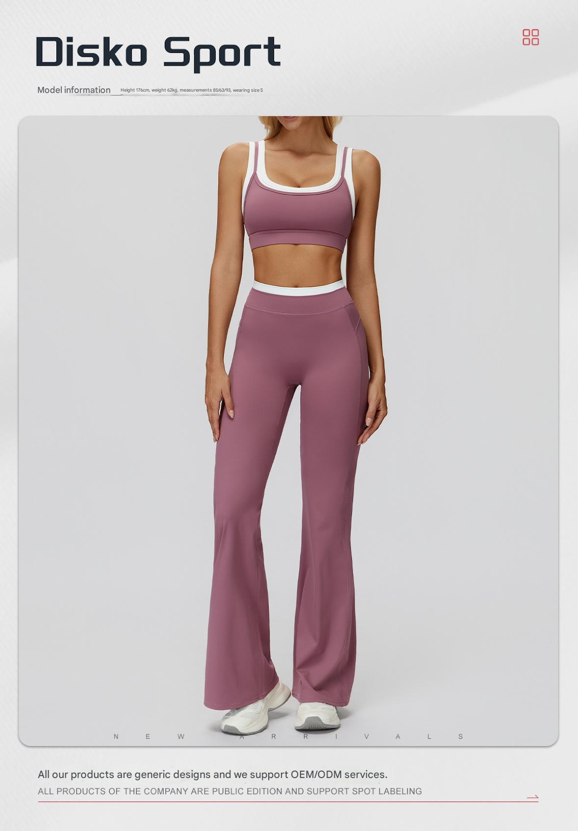 Light Blue Contrast Piping Outfit: Sleeveless Crop Top & High Stretch Active Shorts - Image 3