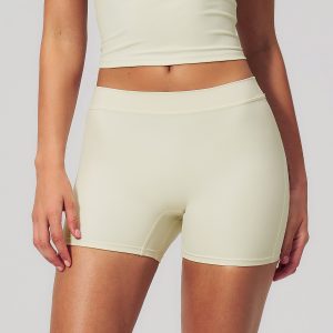 Women Soft Stretchy High Waist Biker Shorts Breathable Yoga Daily Casual Workout Shorts