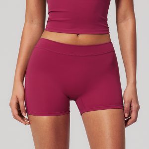 High Waist Slim Fit Stretch Biker Shorts Women Anti Rolling Hem Yoga Sports Running Shorts